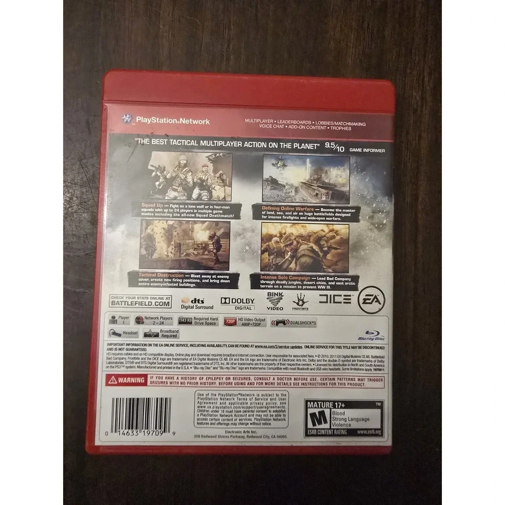 Battlefield: Bad Company‎ 2 -- Greatest Hits (Sony PlayStation 3, 2011) PS3